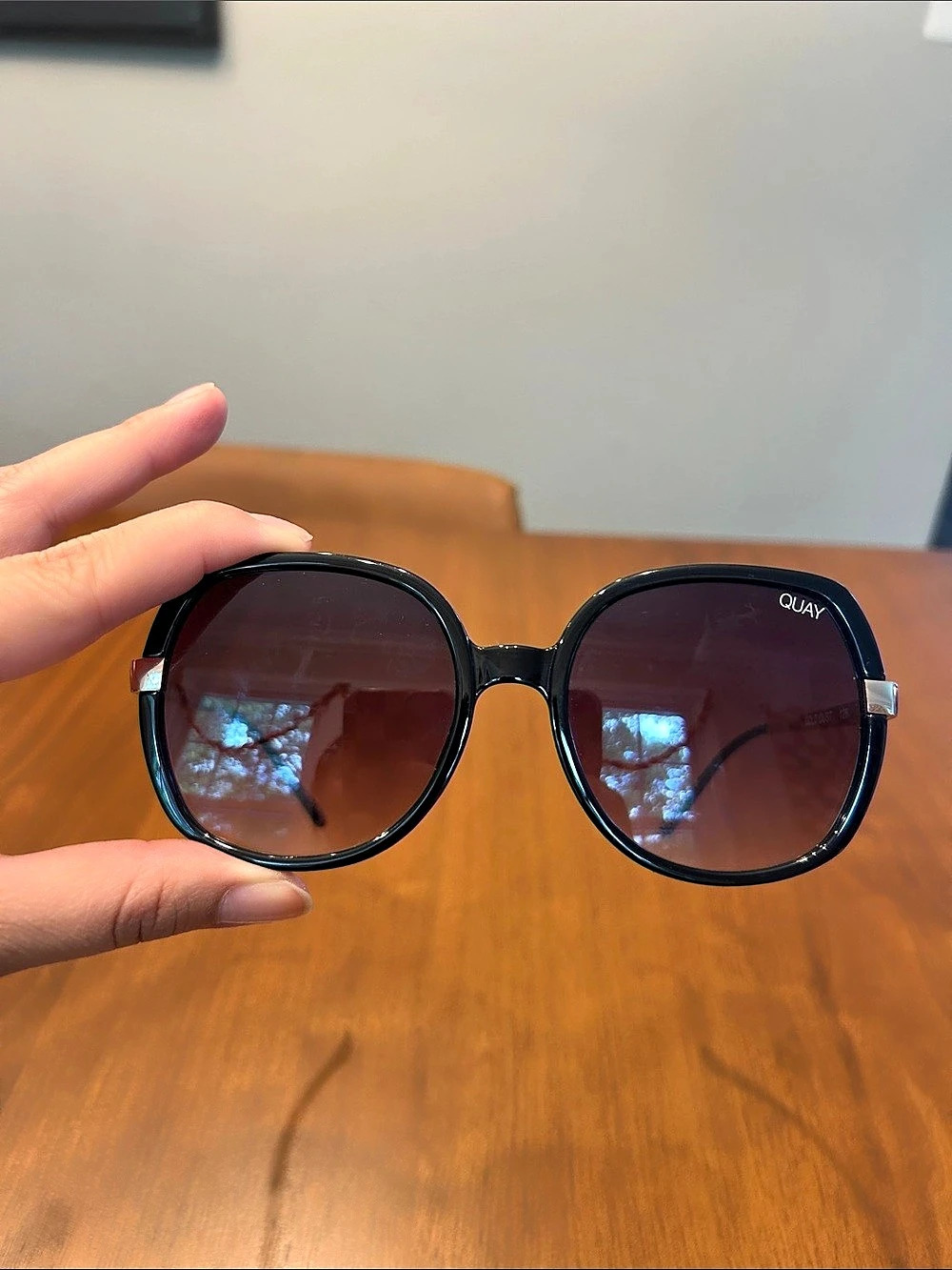 Quay Australia Gold Dust Black & Brown Sunglasses
